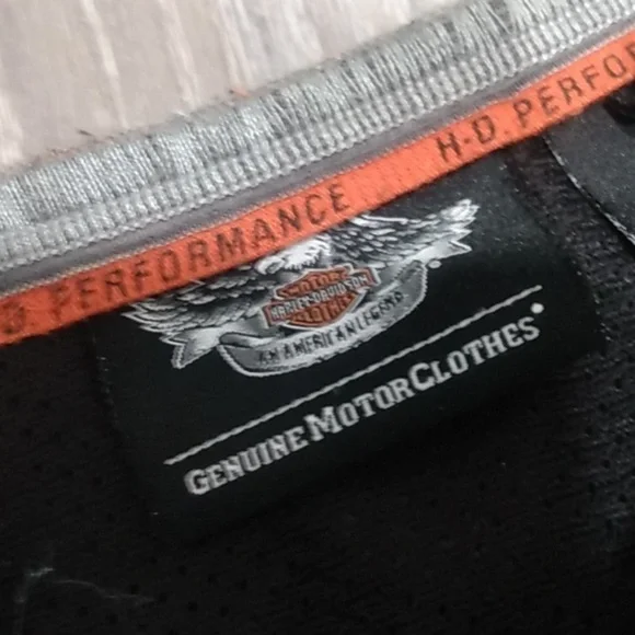 Vintage Harley Davidson Genuine Motor Cloths Striped Button Down Vest - Picture 10 of 16